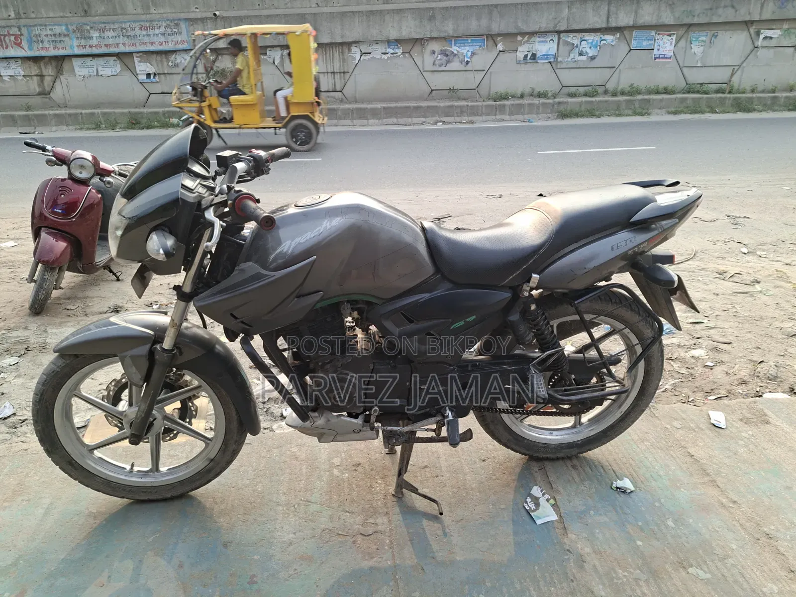 টিভিএস আপাচে আরটিআর ১৬০ ২ভি ২০১৪ গ্রে
