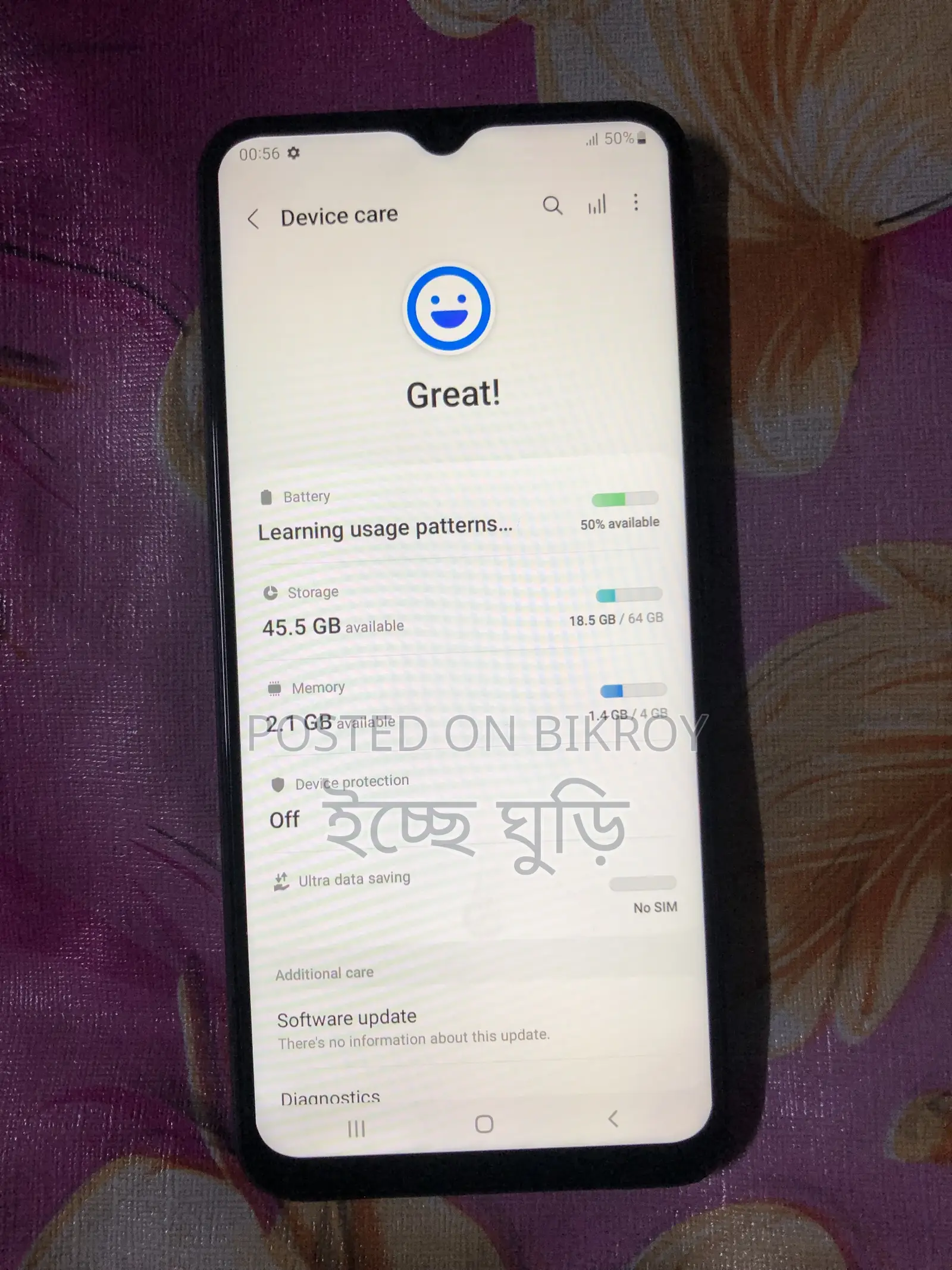Samsung Galaxy A02S 64 GB Blue