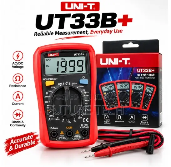 UNI-T UT33B+ Palm-Size Digital Multimeter