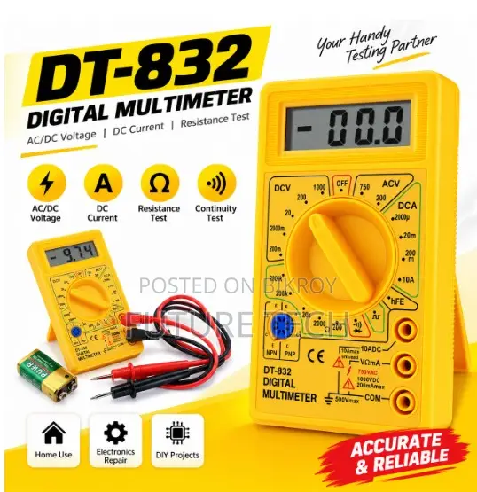 Professional DT830 / DT832 Digital Multimeter