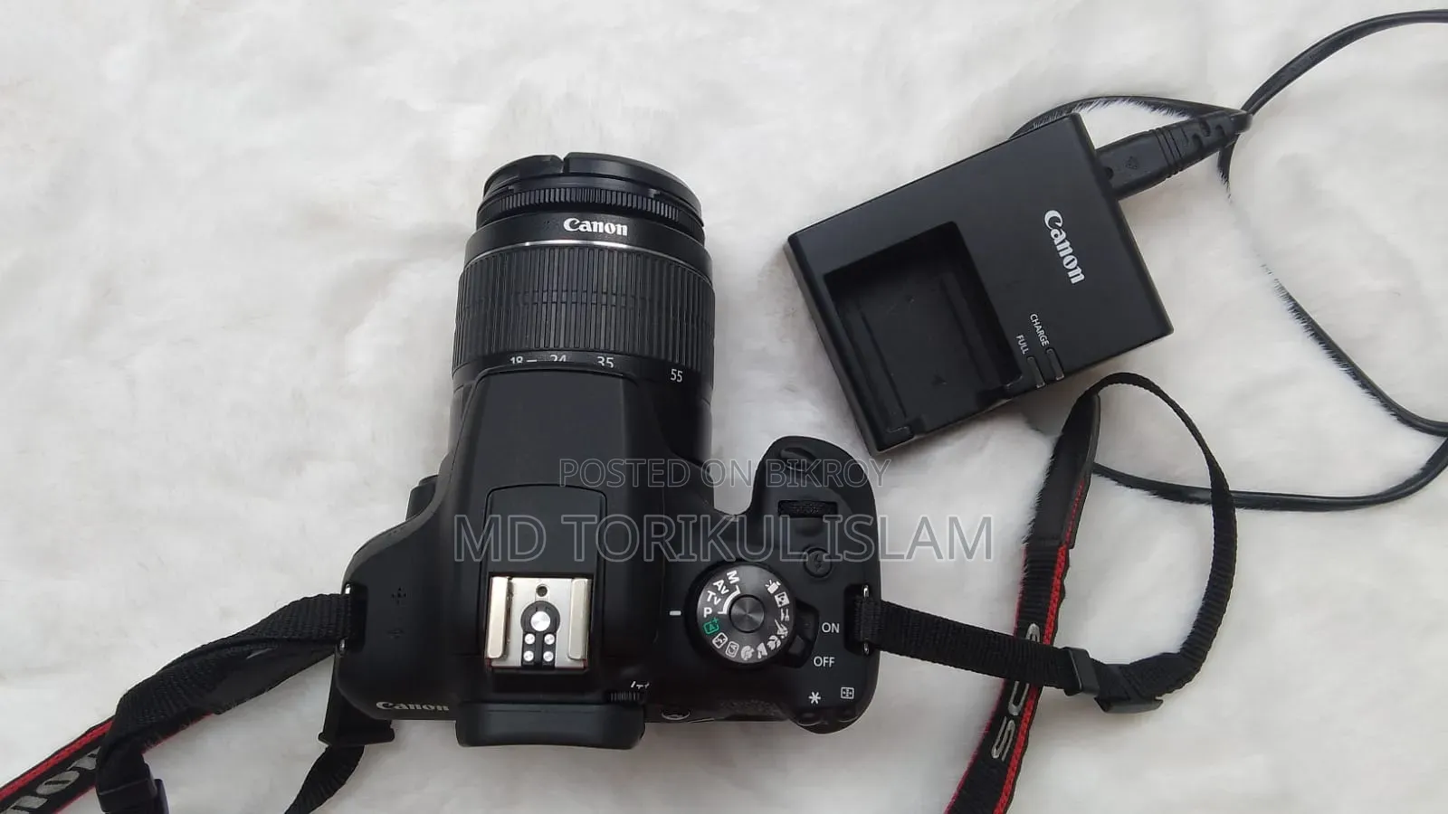 Canon EOS 2000D With 18-55mm Kit Lens & Charger - Mint Condition