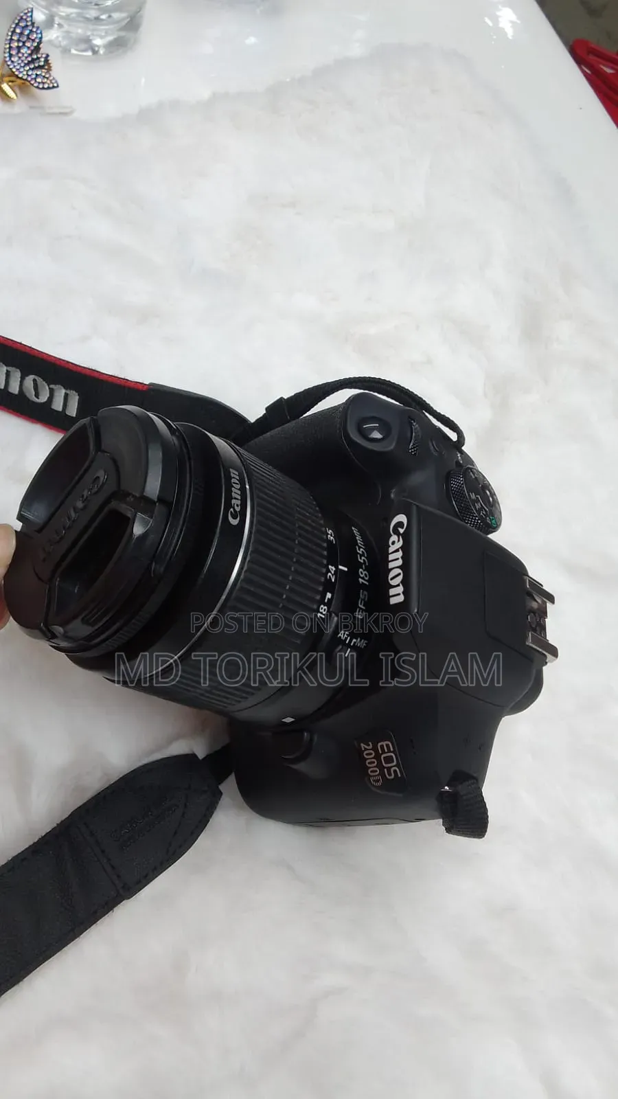 Canon EOS 2000D With 18-55mm Kit Lens & Charger - Mint Condition