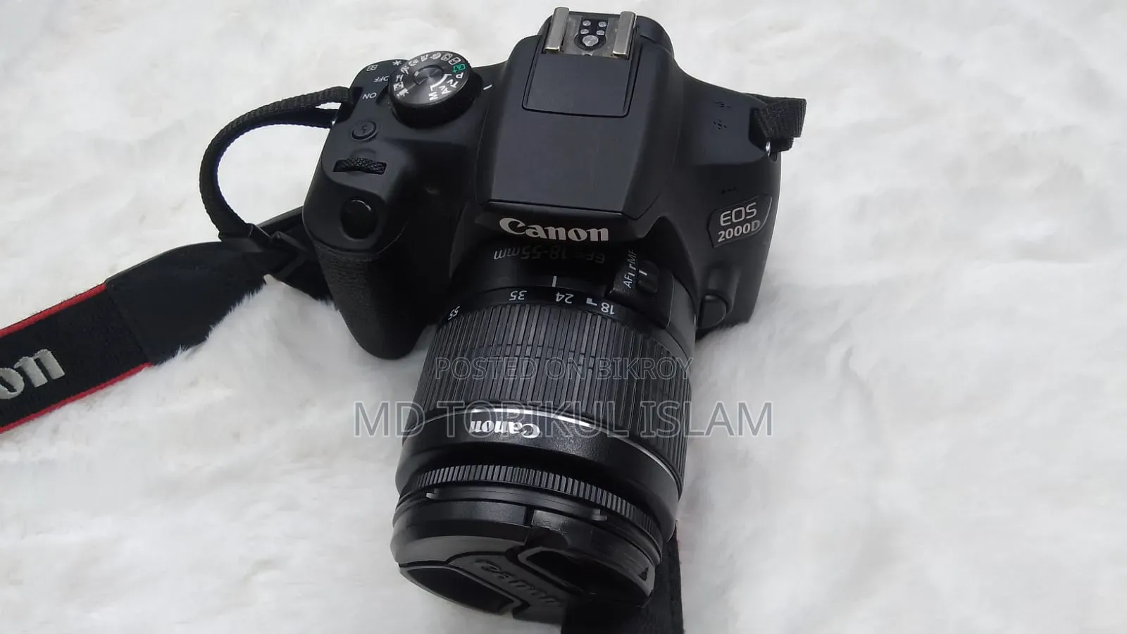 Canon EOS 2000D With 18-55mm Kit Lens & Charger - Mint Condition