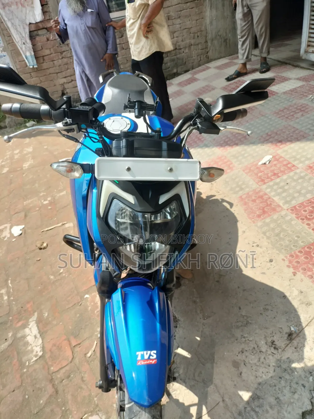 New TVS Apache RTR 160 4V 2021 Blue