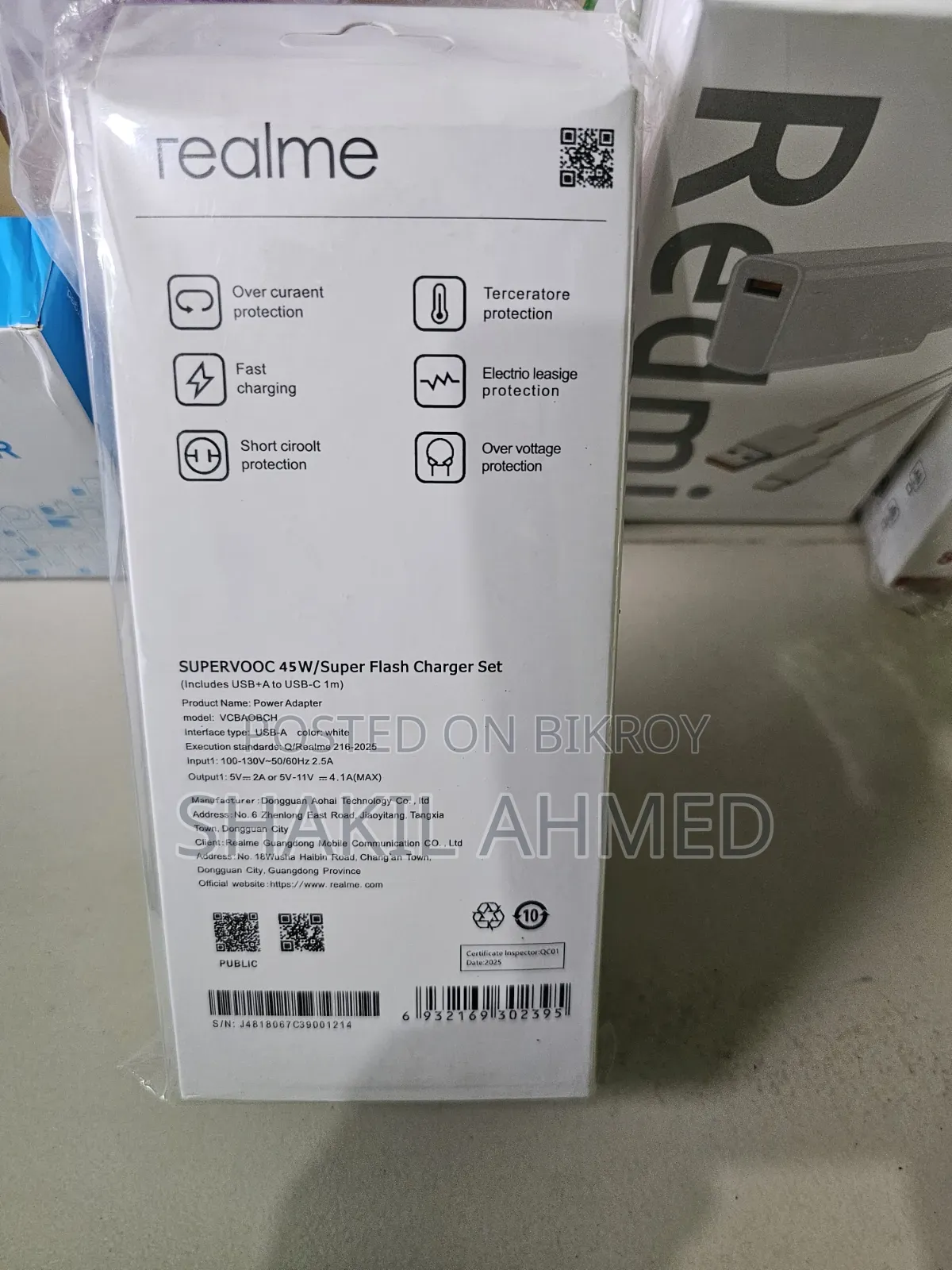 Realme Supervooc 45W Power Adapter