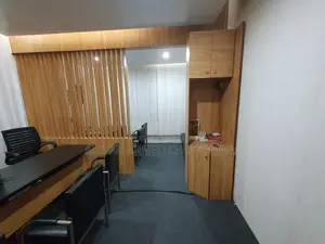 অফিস উইথ ডেকোরেশন অ্যান্ড ফার্নিচার