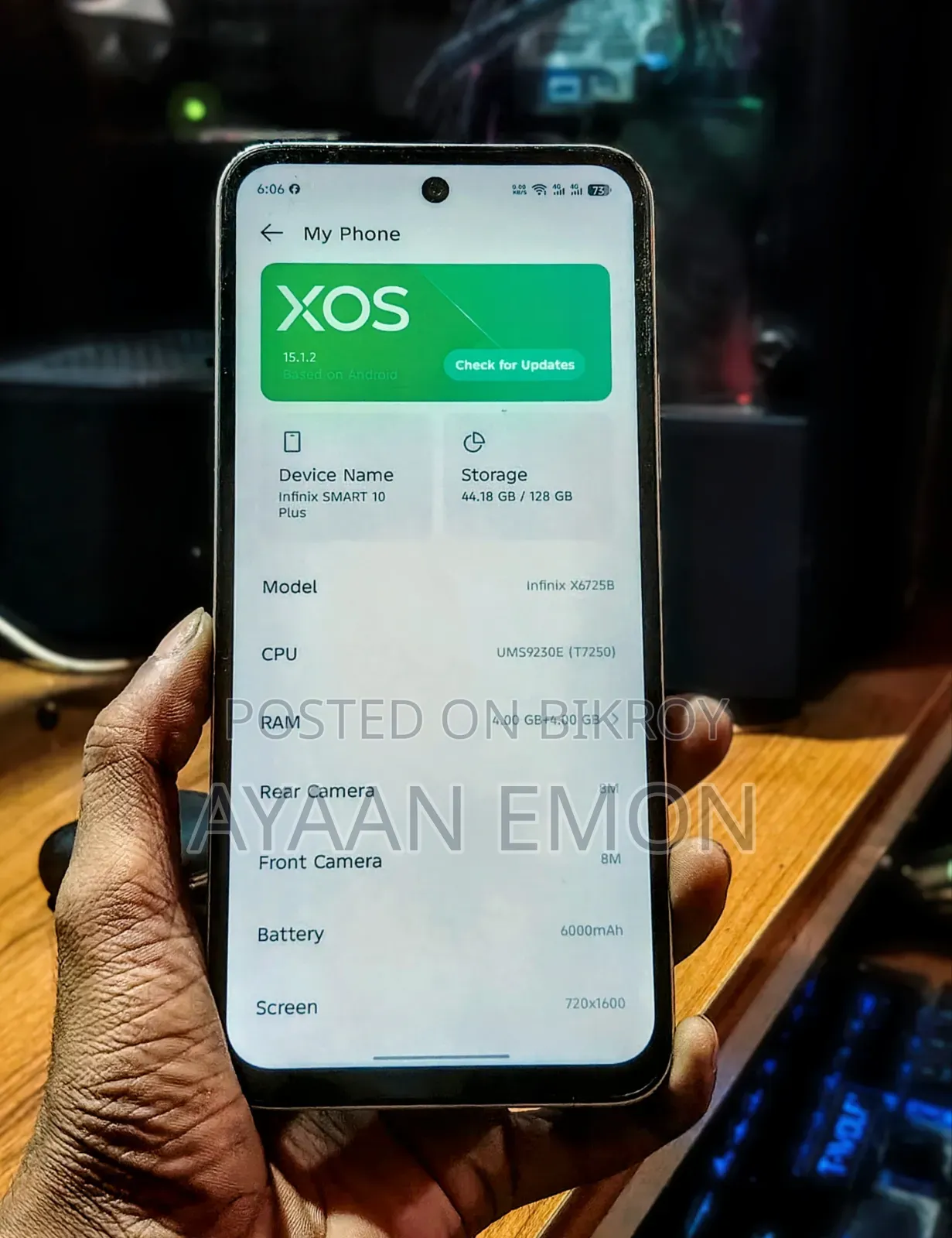 Infinix Smart 10 Plus 128 GB White