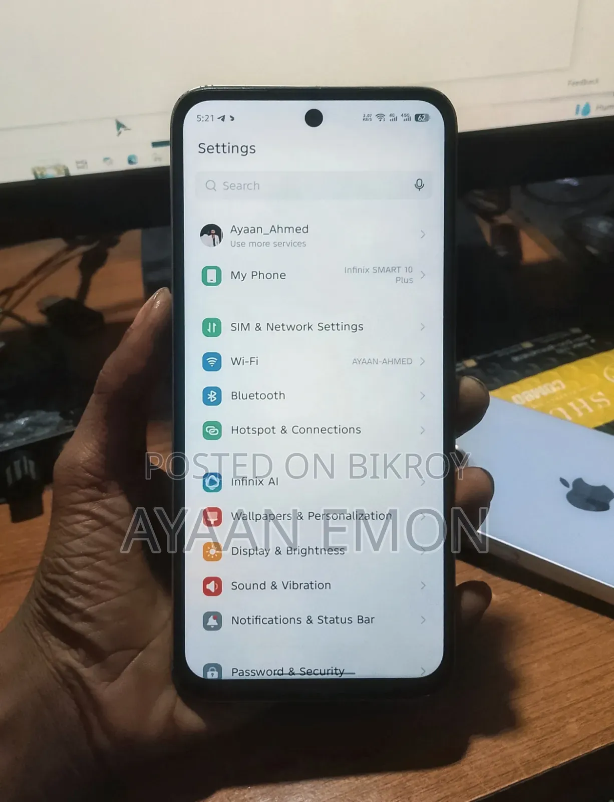 Infinix Smart 10 Plus 128 GB White