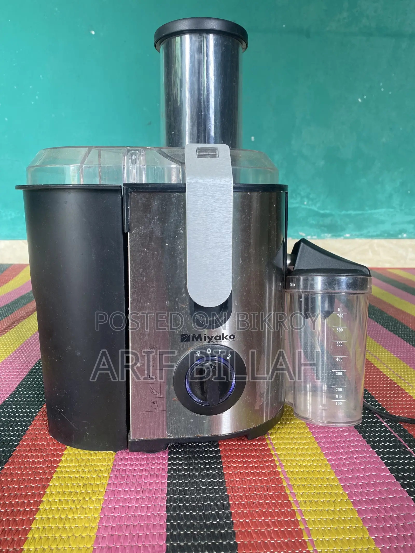 Miyako Juicer MFJ-518 Stainless Steel Body