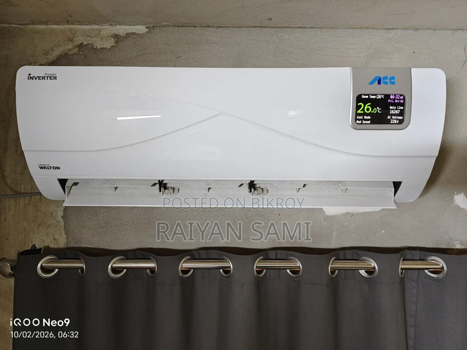 Walton ACC ইনভার্টার এসি ১.৫ টন