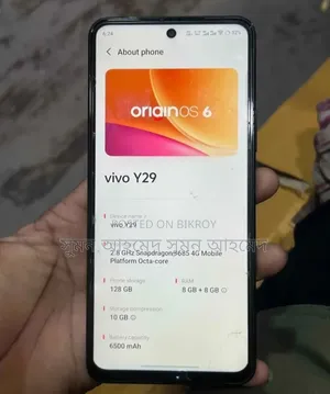 নতুন ভিভো ওয়াই২৯ ৪জি ১২৮ জিবি গ্রে