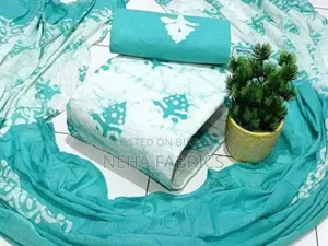 Batik Print Cotton Three-Piece