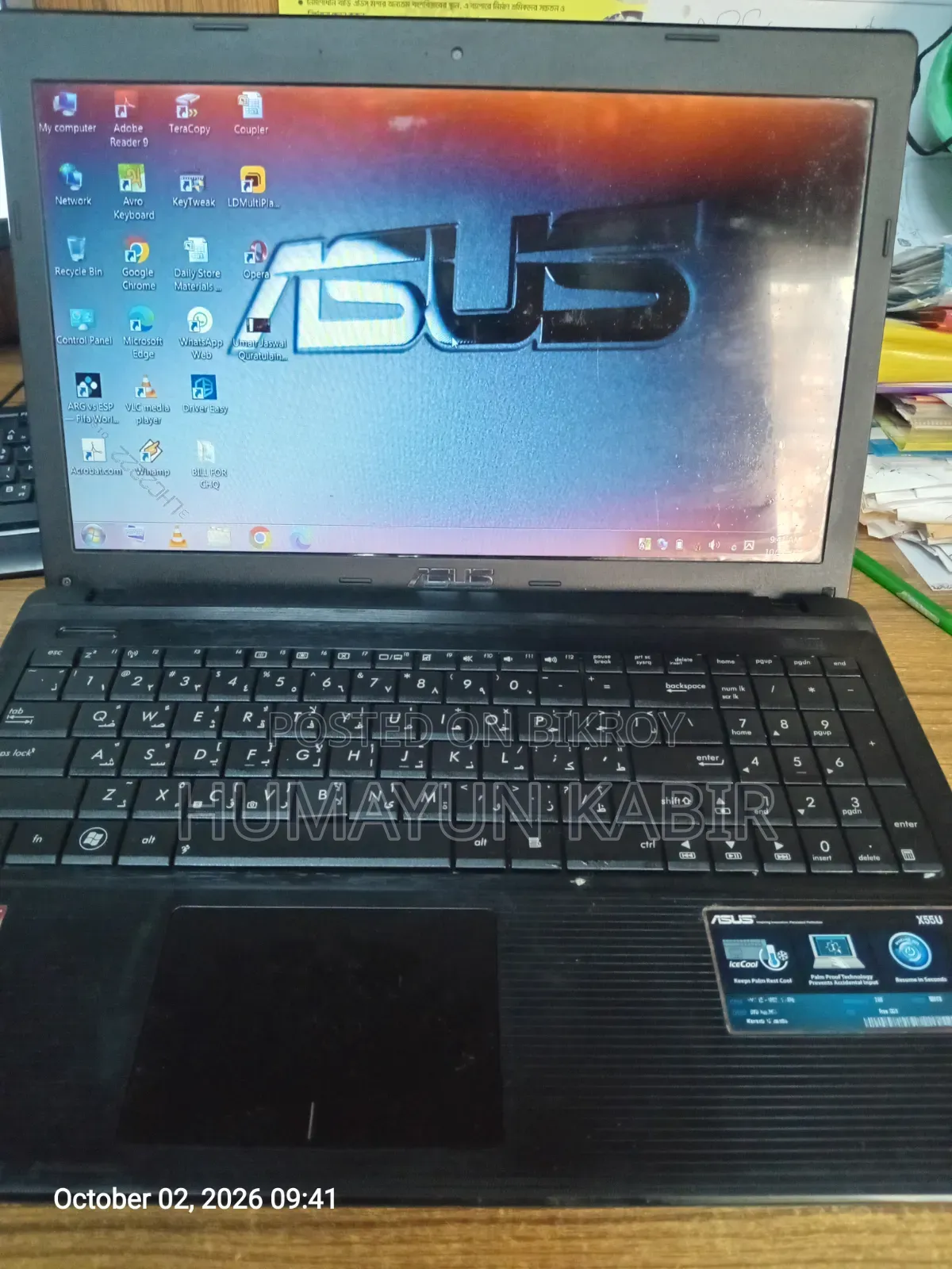 Laptop Asus X55U 2GB AMD HDD 128GB