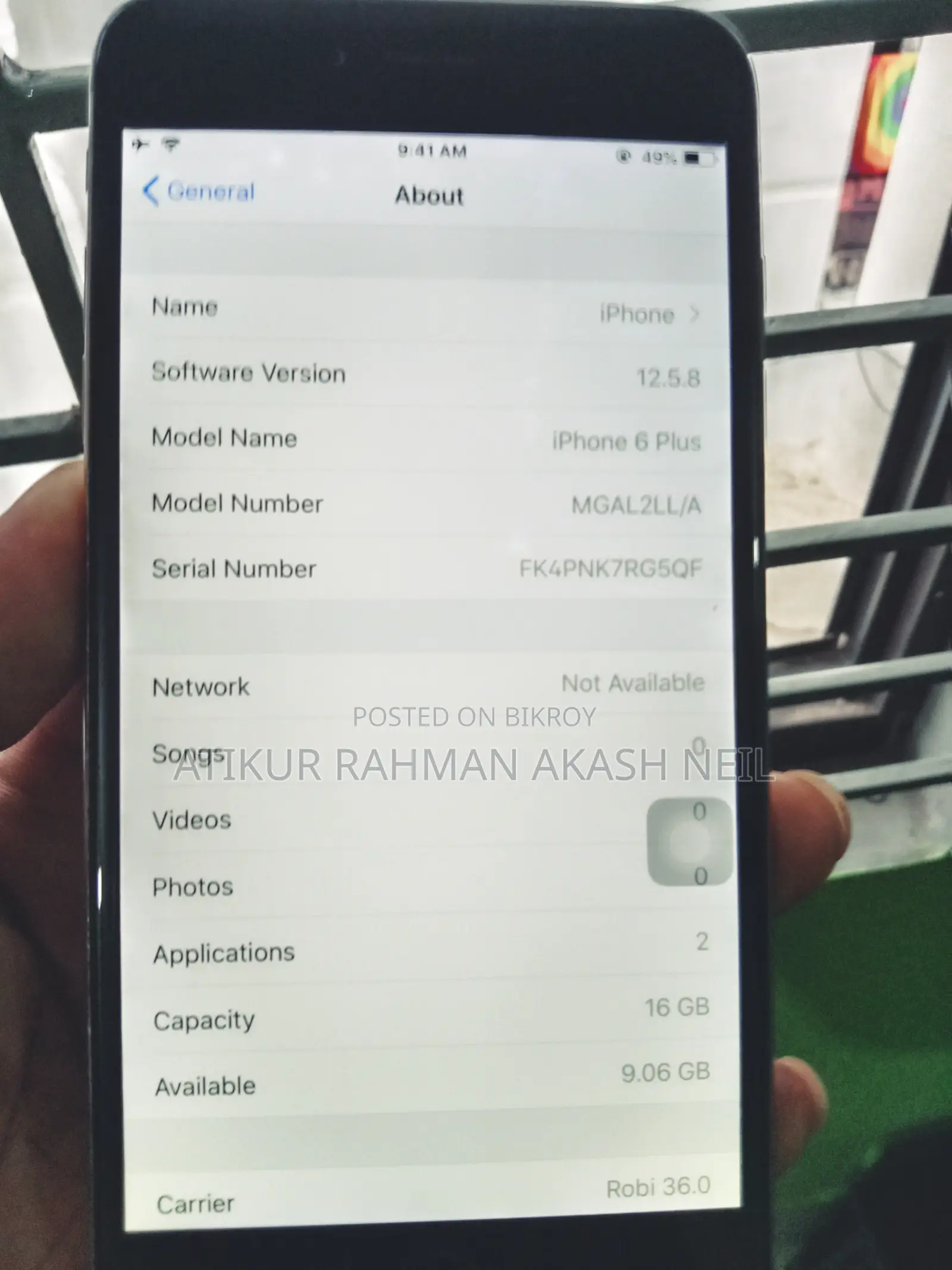 Apple iPhone 6 Plus 16 GB Gray