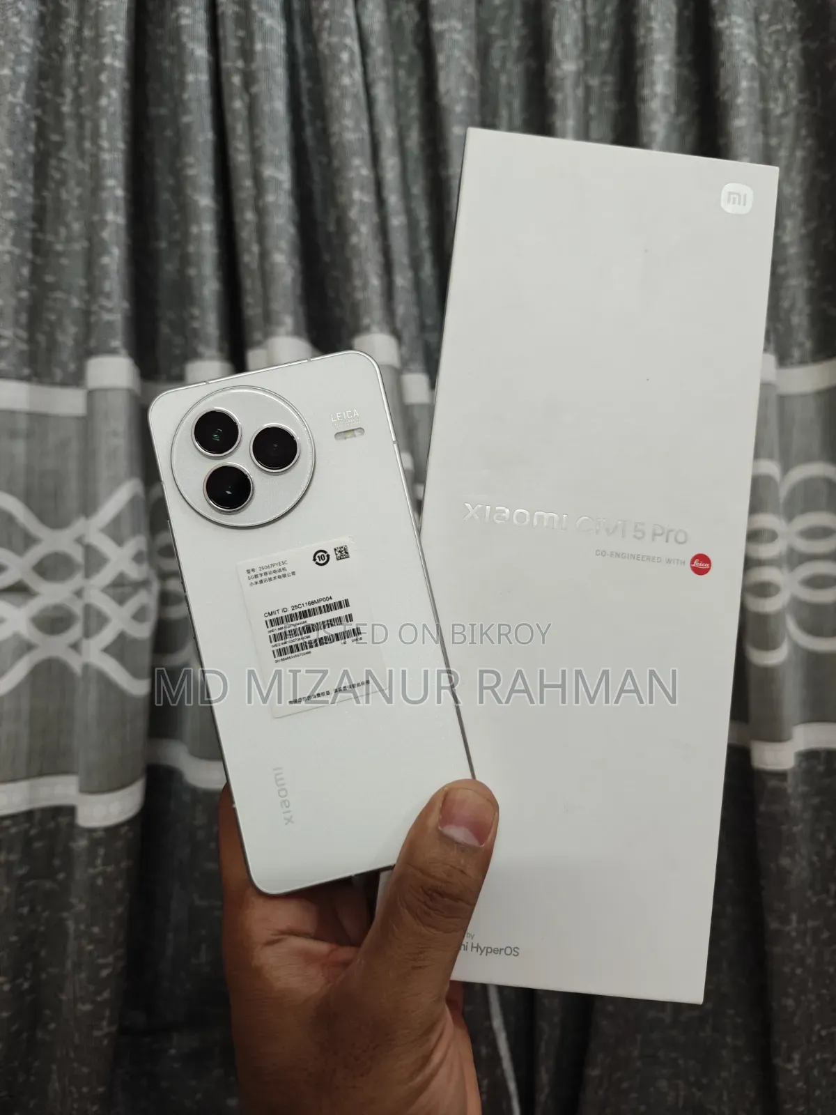 Xiaomi Civi 5 Pro ২৫৬ জিবি হোয়াইট