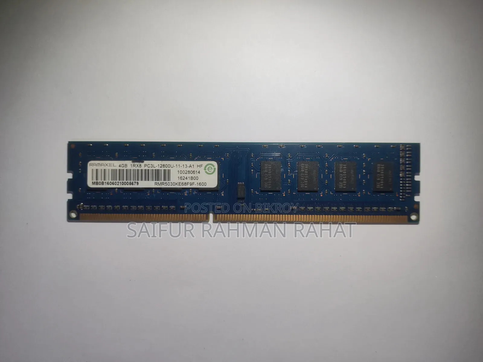 Desktop Ram DDR3 4GB