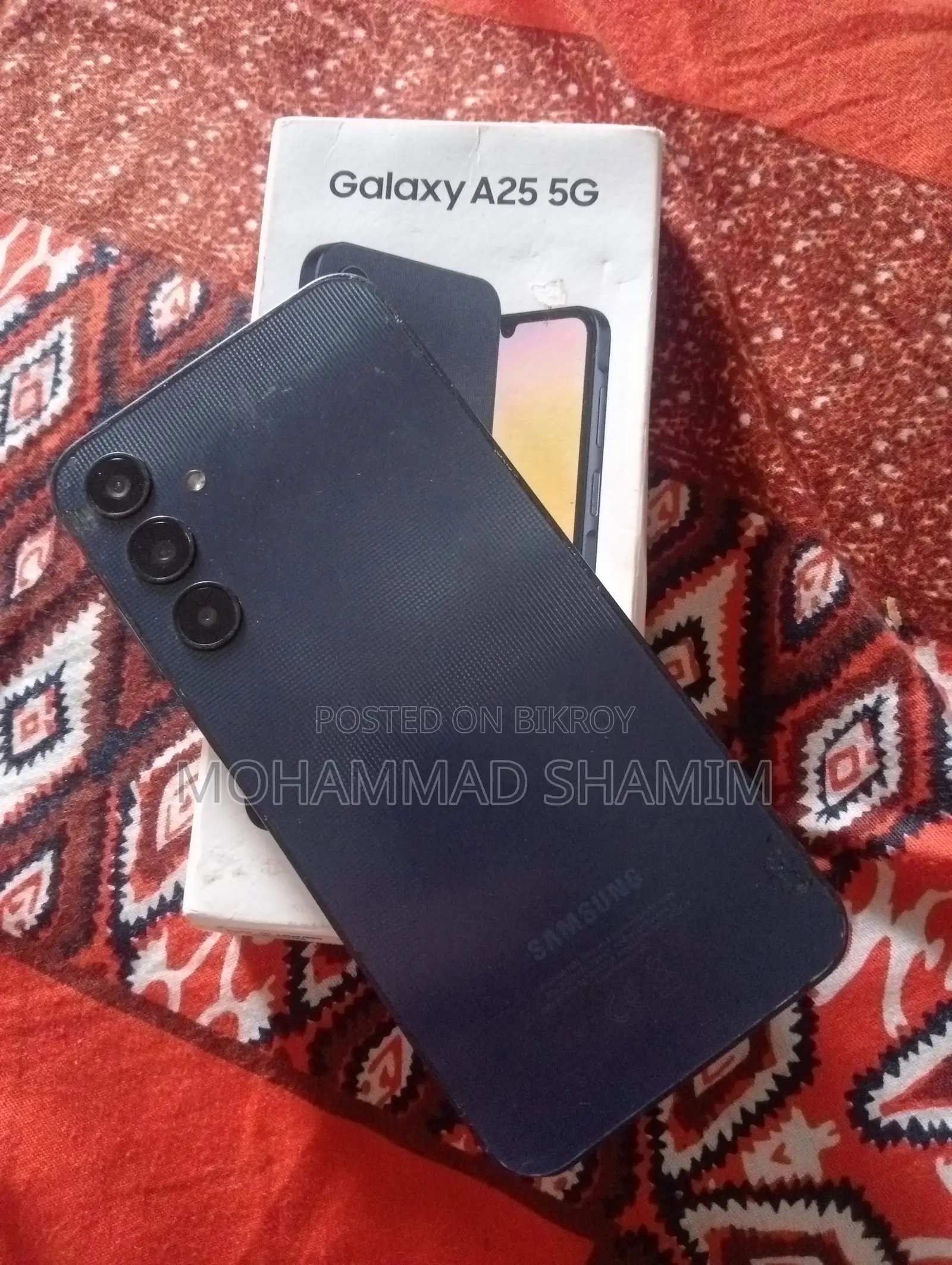 স্যামসাং গ্যালাক্সি এ২৫ ১২৮ জিবি ব্ল্যাক