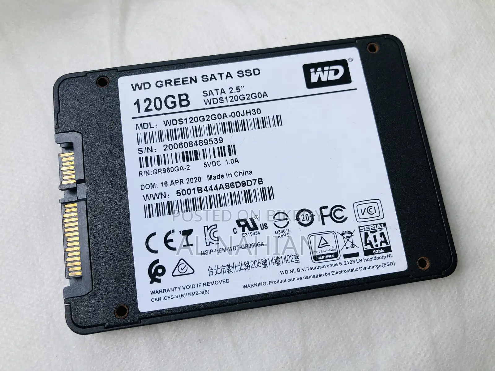 Wd Green 120gb Sata SSD