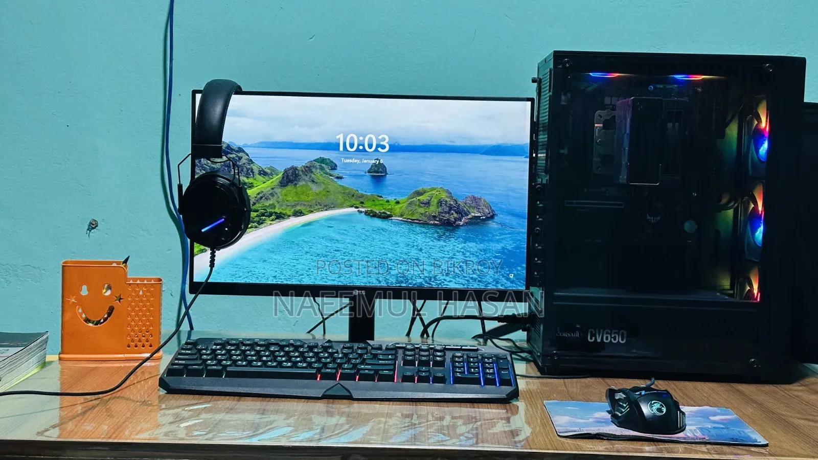 Desktop Computer Asus 16GB AMD Ryzen 7 SSD 1.5T