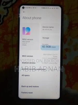 সিয়াওমি মি ১০টি প্রো ৫জি ২৫৬ জিবি সিলভার