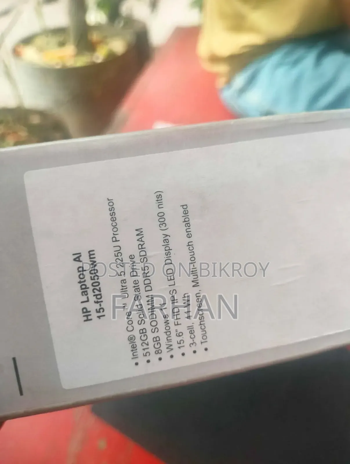 নতুন ল্যাপটপ HP 14-ep0063 8GB Intel Core Ultra 5 SSD 512GB