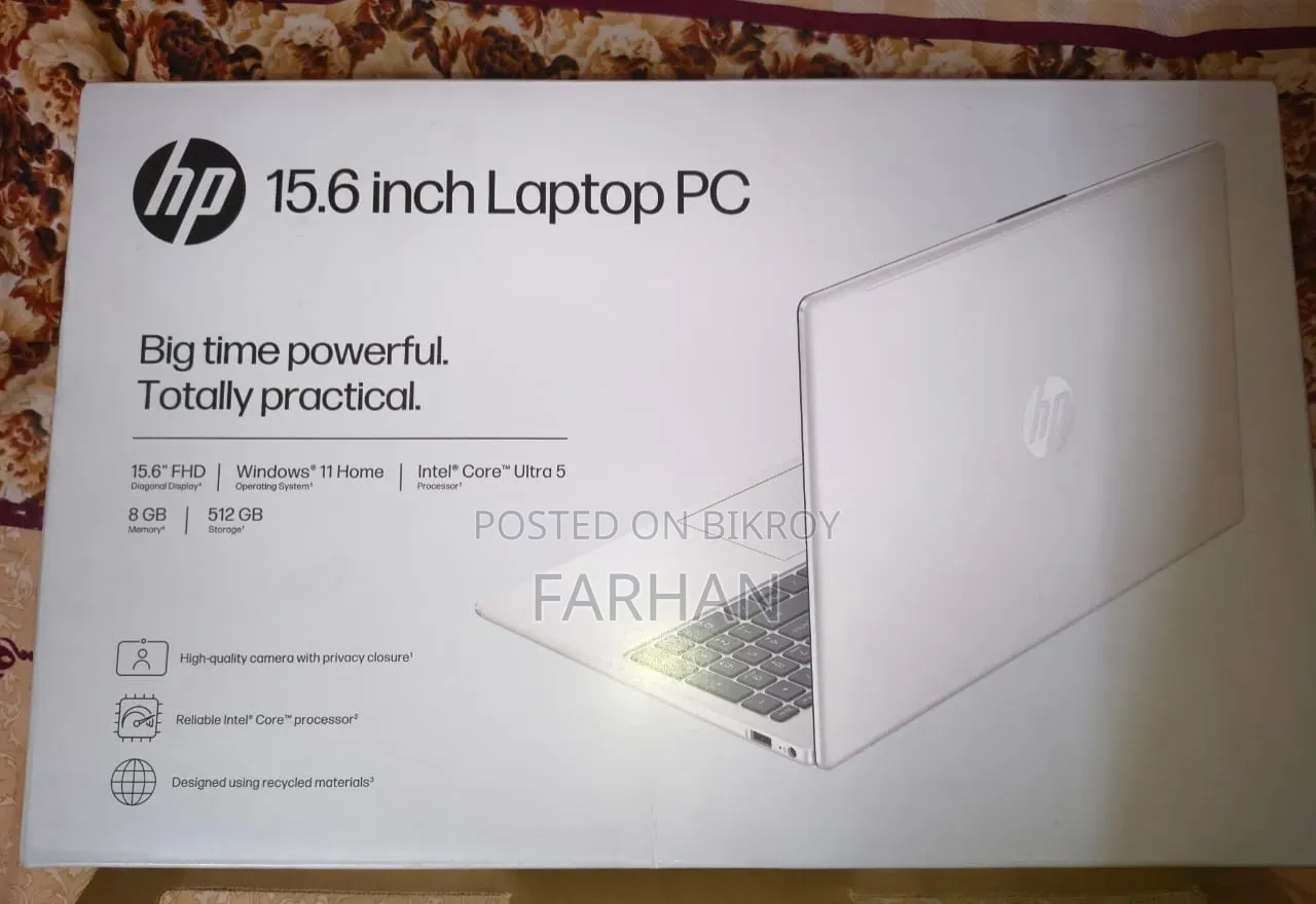 নতুন ল্যাপটপ HP 14-ep0063 8GB Intel Core Ultra 5 SSD 512GB