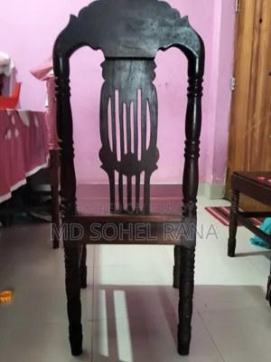 Carved Teak Wood Chairs for Sale, 3 Beautiful Heavy Carved Chairs