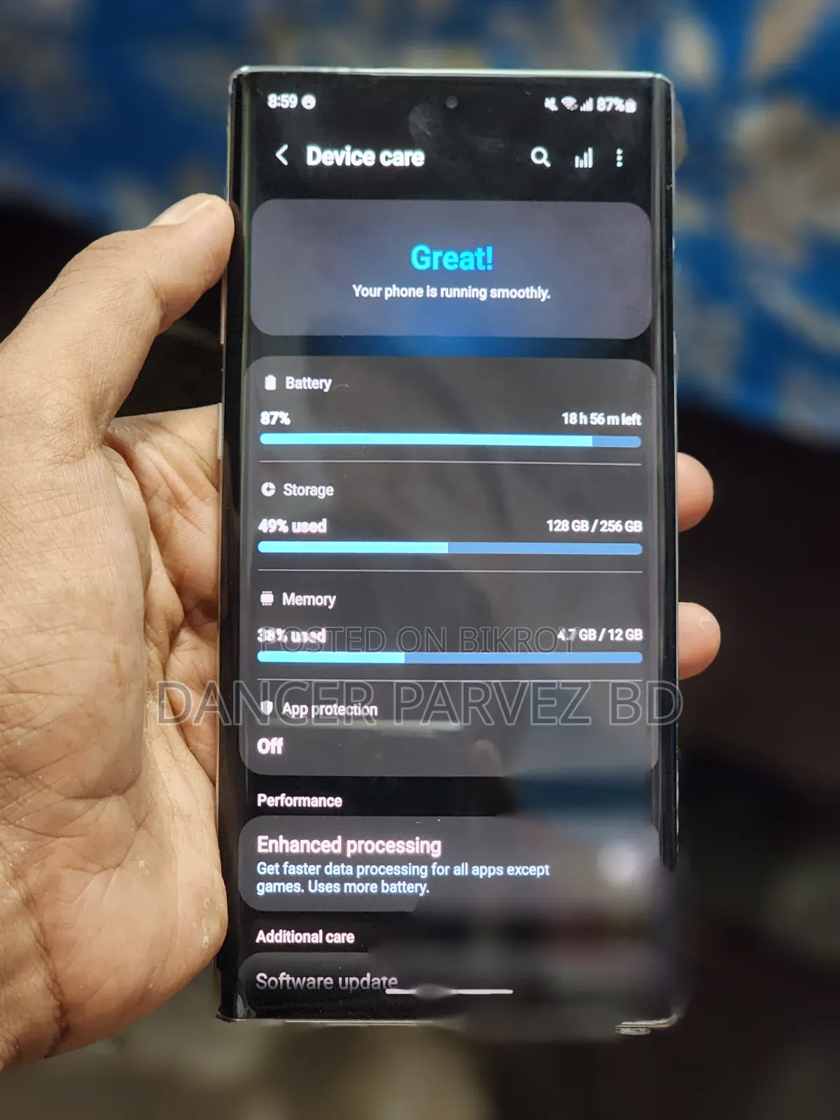 স্যামসাং গ্যালাক্সি নোট ১০ প্লাস ২৫৬ জিবি ব্লু