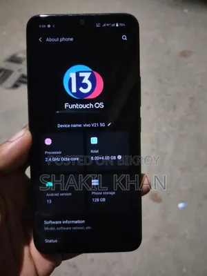 Vivo V21 128 GB Black