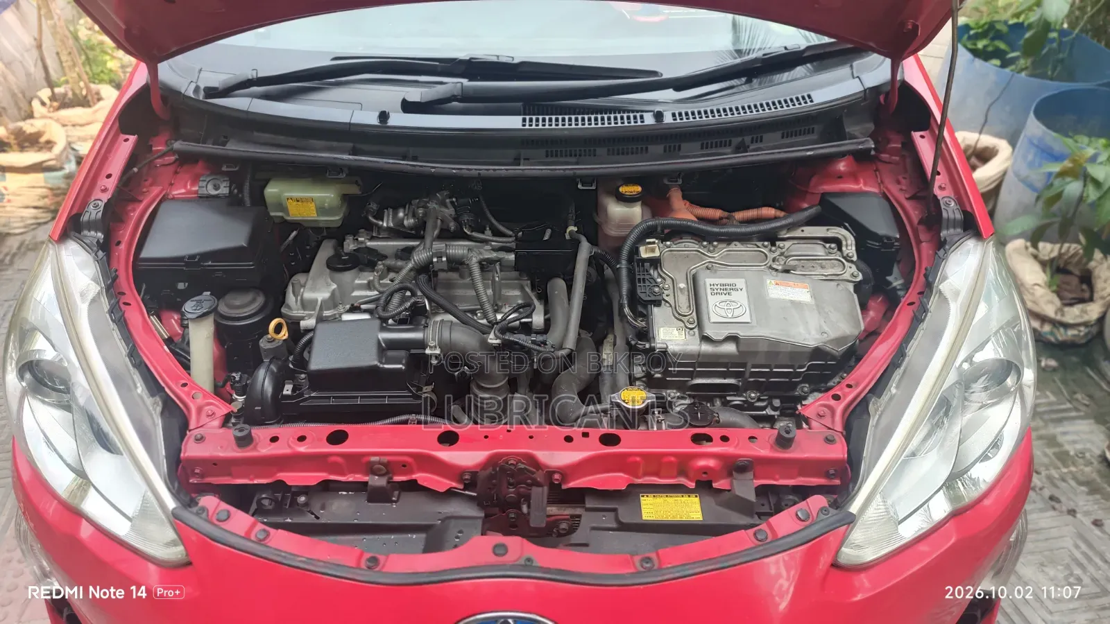 Toyota Aqua 2015 Red