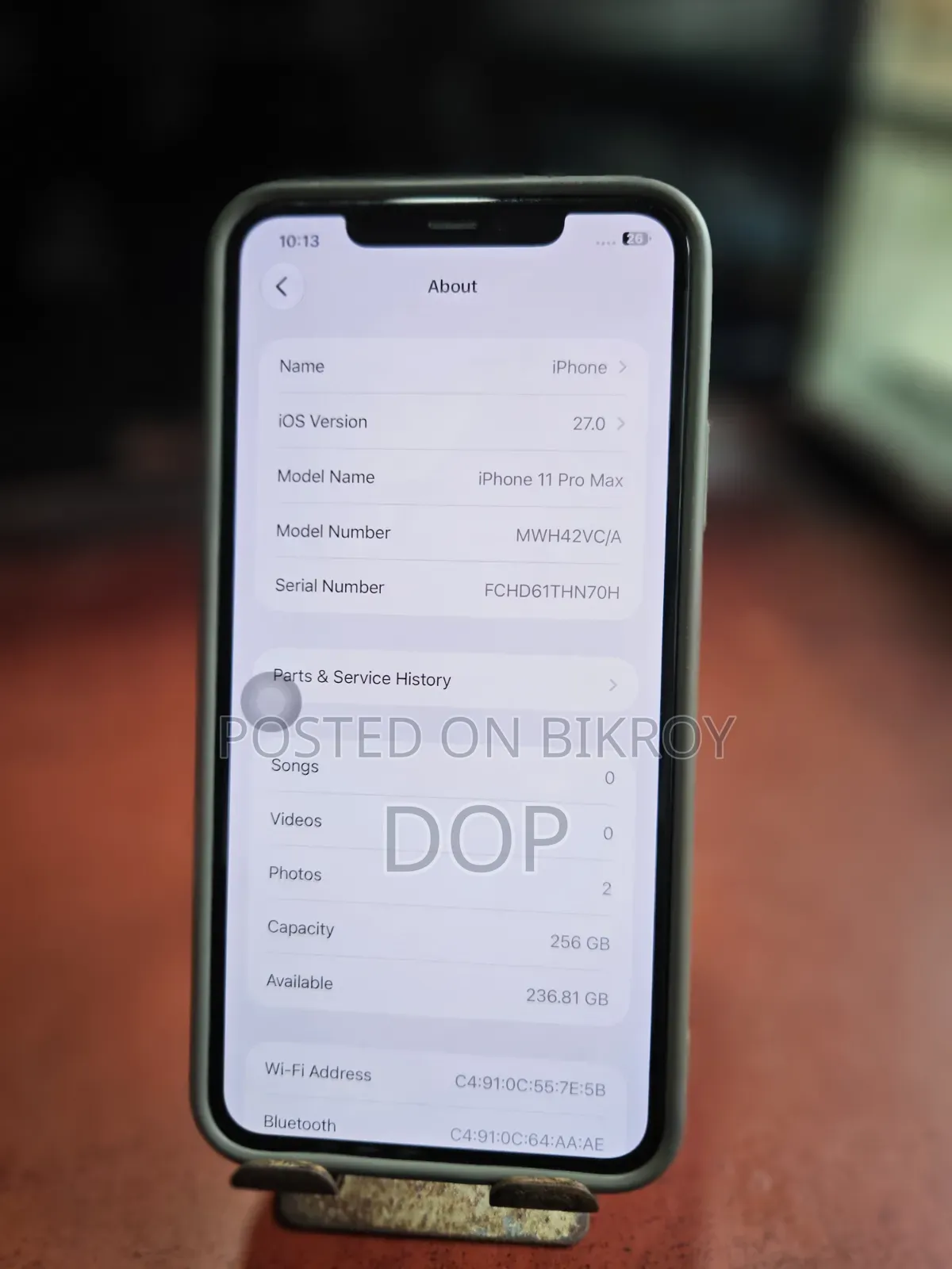 অ্যাপল আইফোন ১১ প্রো ২৫৬ জিবি কালো