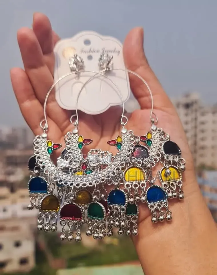 Multi Colour Jhumka