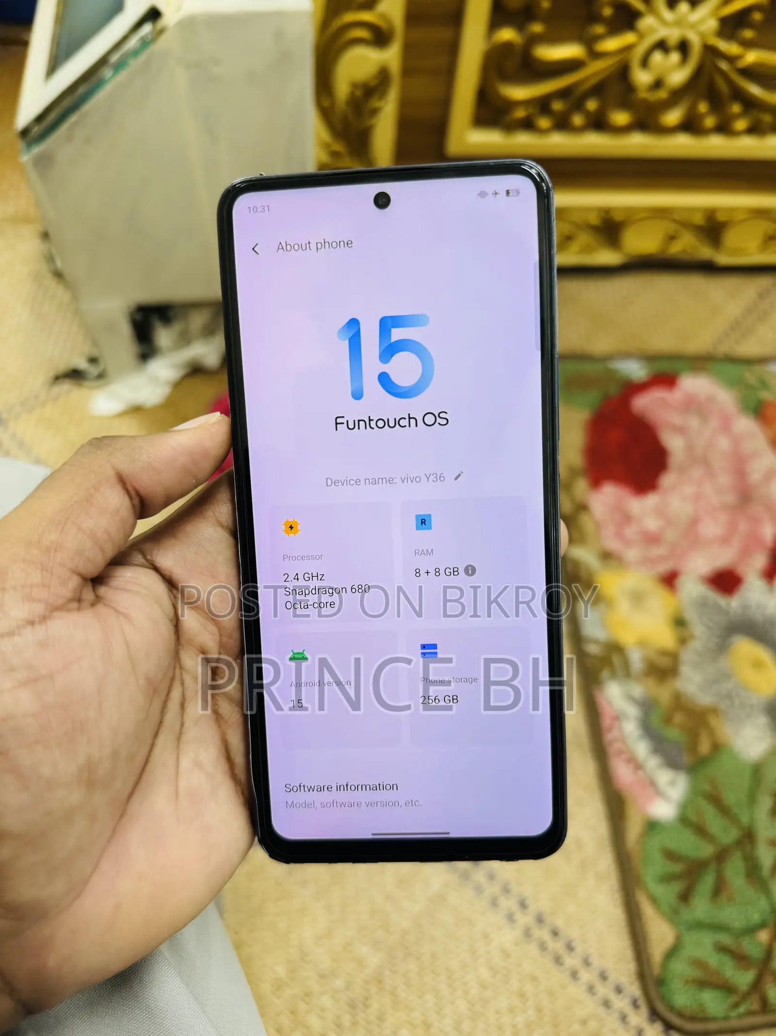 Vivo Y36 256 GB Blue