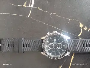 Casio Edifice Chronograph Men’s Watch – Black Dial & Silicone Strap