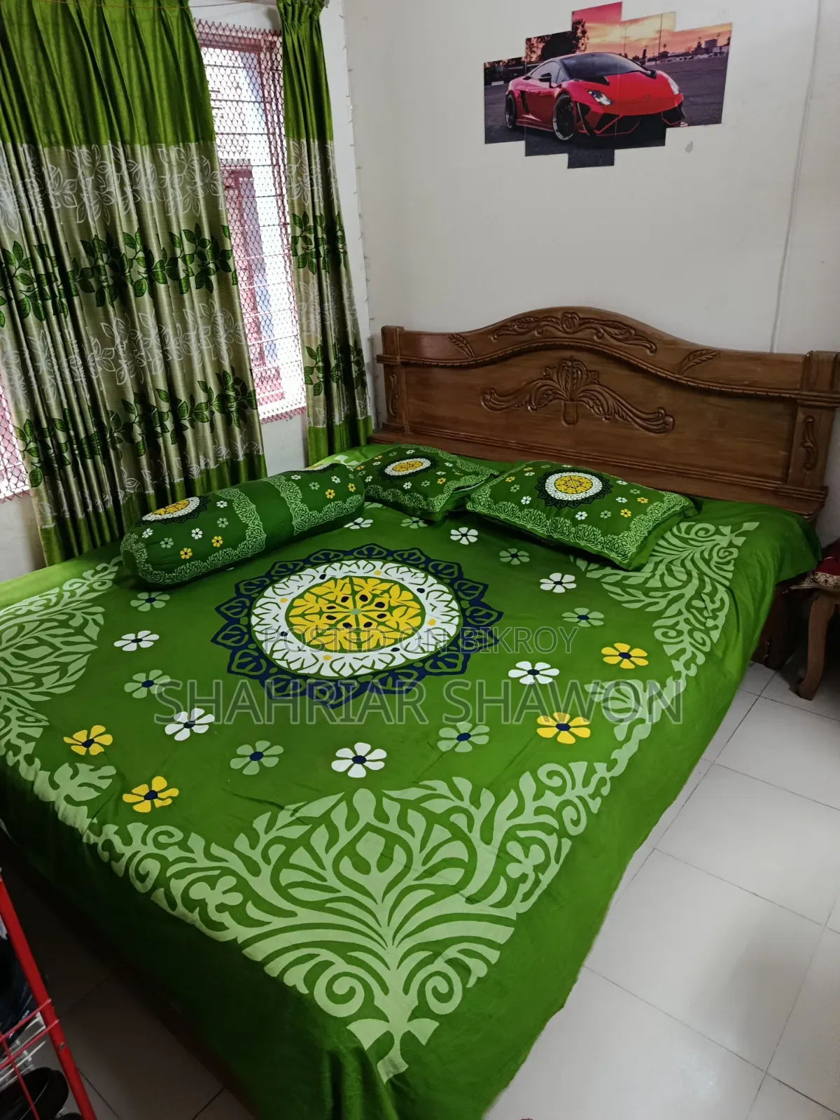 6/7 Feet King Size Bed (Teak Wood)