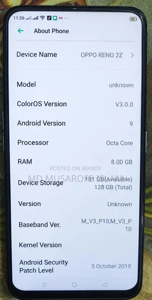 Oppo Reno 2Z 128 GB Pink