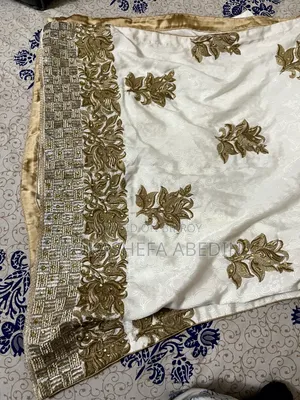 White and Golden Kameez
