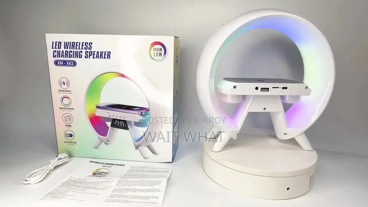 Led Wireless Charging Speaker Light