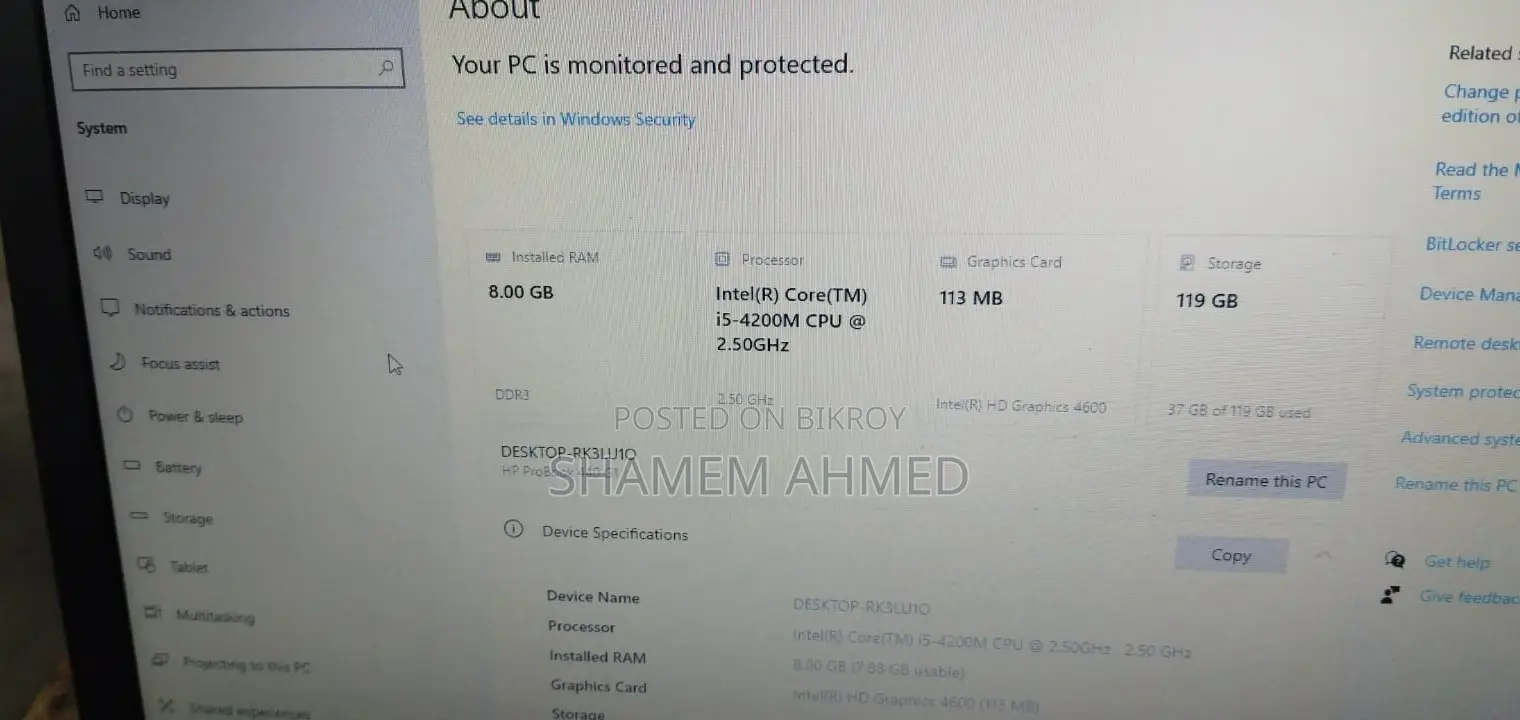 Laptop HP ProBook 440 G1 8GB Intel Core i5 SSD 128GB