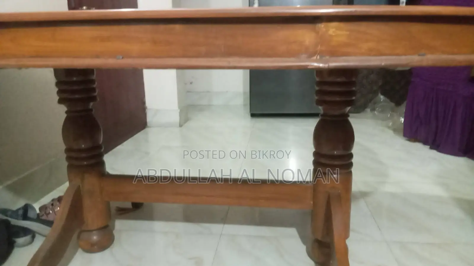 সেগুন কাঠের ডাইনিং টেবিল বিক্রি হবে