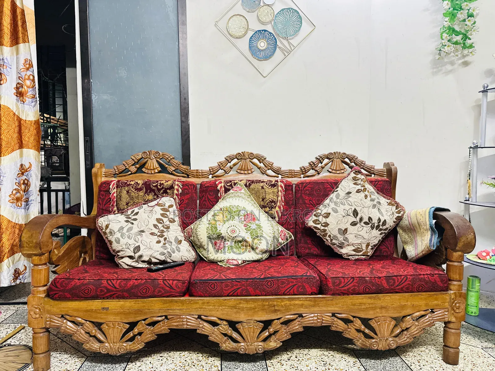 Burmese Teak 3& 1,1 Sofa Set Tea Table 1 Large Table