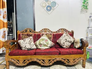Burmese Teak 3& 1,1 Sofa Set Tea Table 1 Large Table