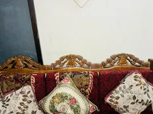 Burmese Teak 3& 1,1 Sofa Set Tea Table 1 Large Table