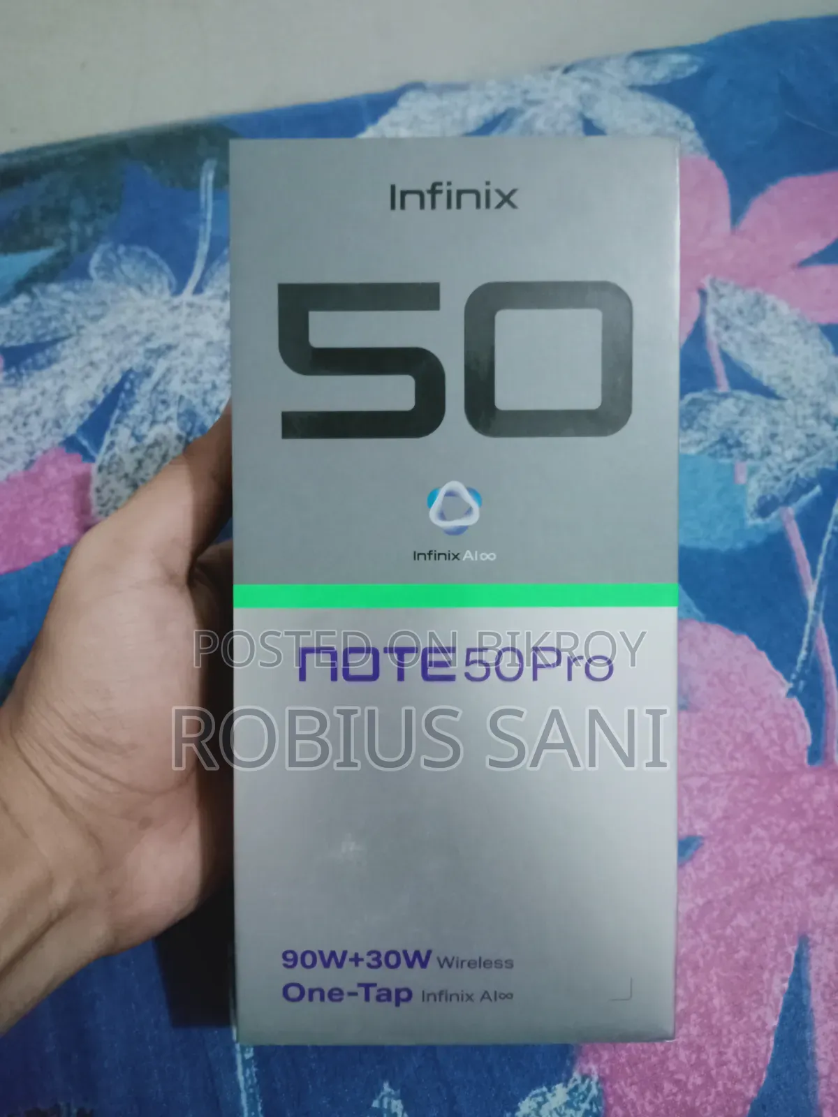 ইনফিনিক্স নোট ৫০ প্রো ২৫৬ জিবি কালো