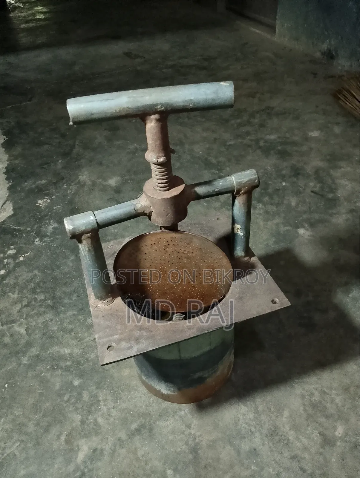 Chanachur making machine and all related cauldrons and items will be sold