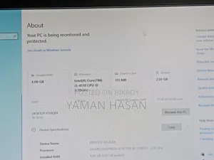Desktop Computer Asus 4GB Intel Core i3 SSD 256GB