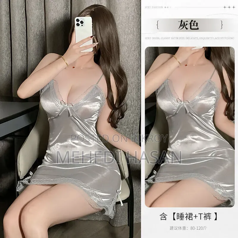 Satin Night Dress for Women | Premium Polyester Satin Nightwear