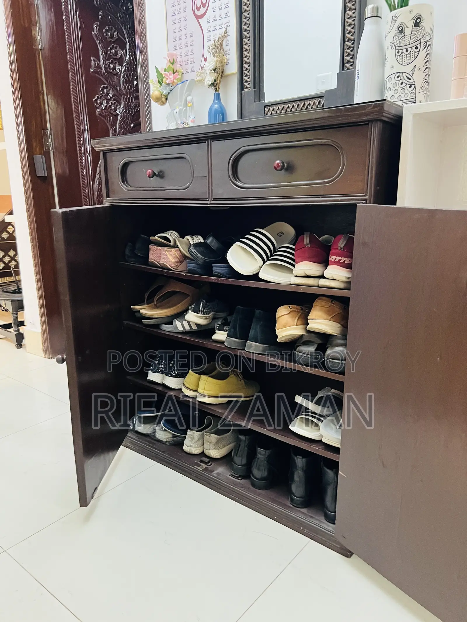 Wooden Shoe Box