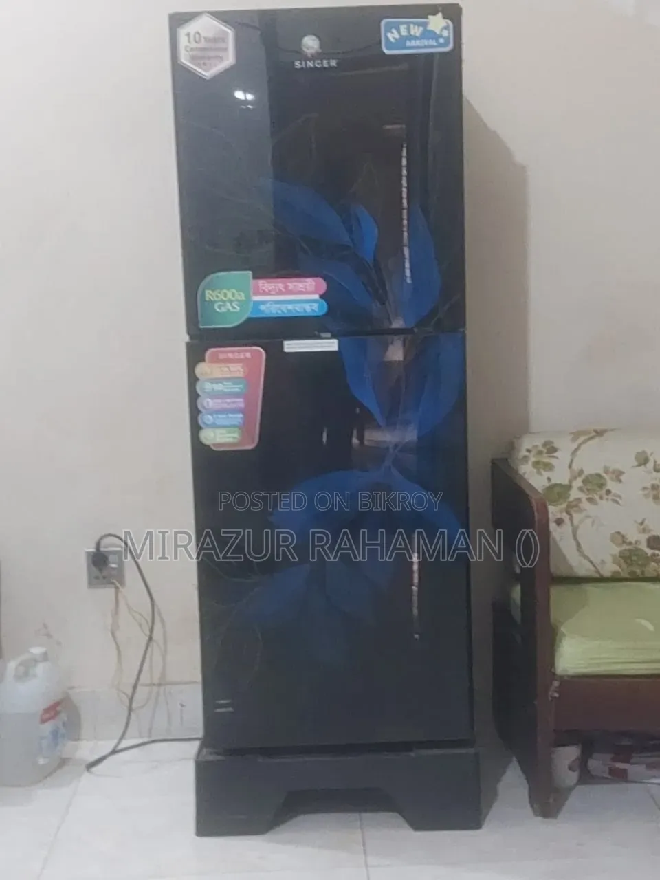 Singer (170 Liter) Full Fresh Condition Refrigerator