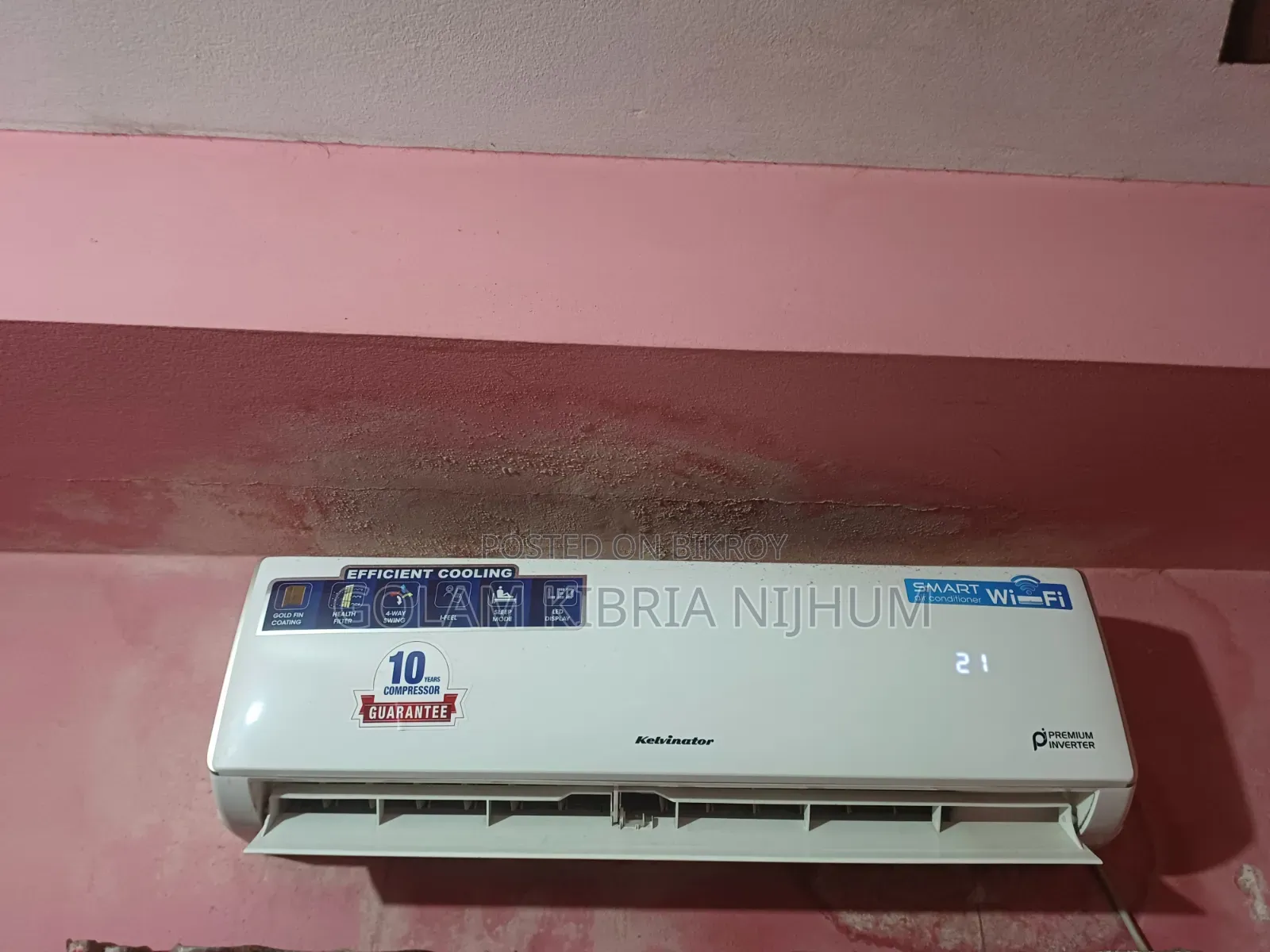কেলভিনেটর ১.৫ টন স্মার্ট ওয়াই-ফাই ইনভার্টার এসি (KSV-18TPINV-SW)